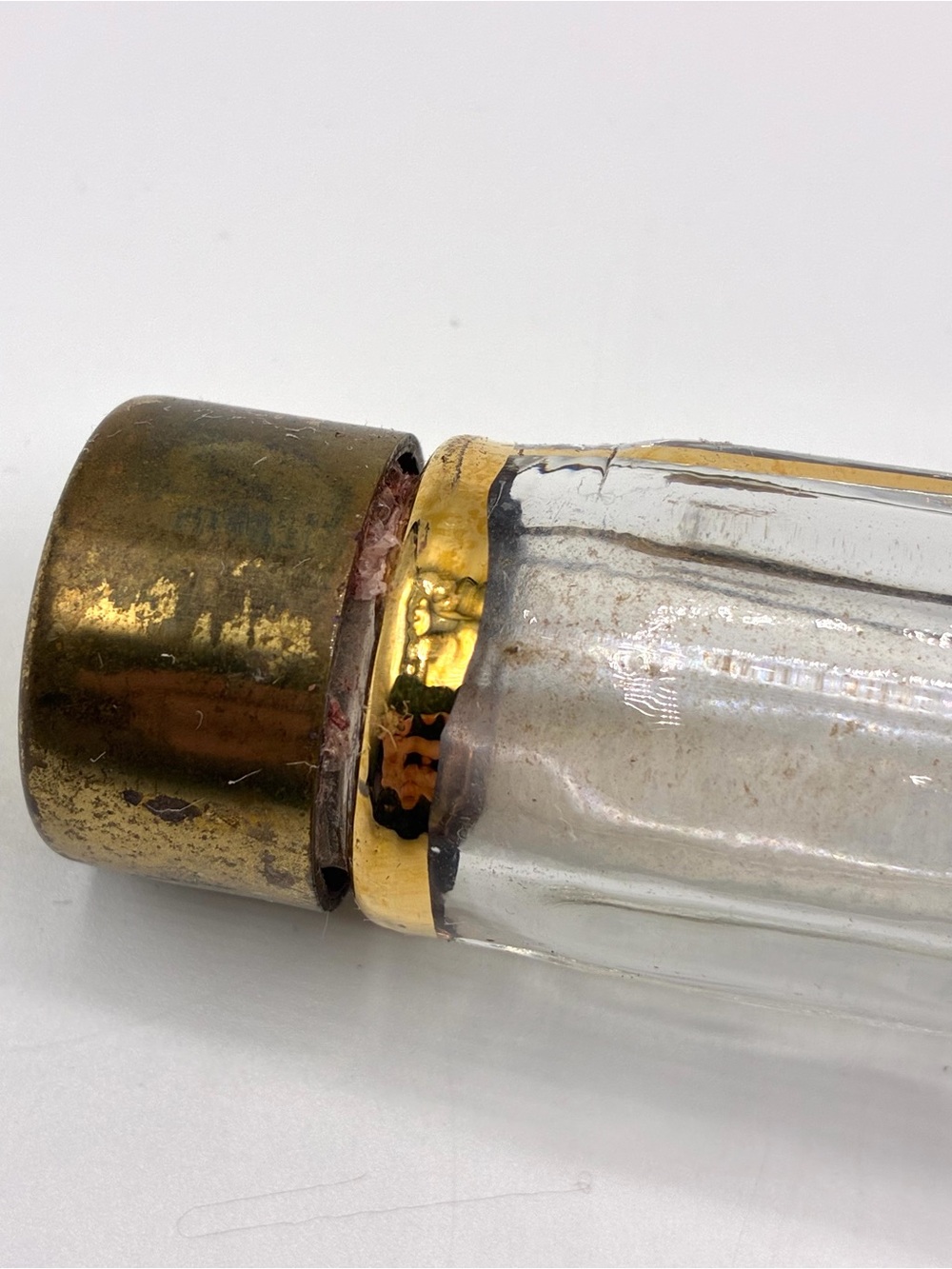 Vintage Austrian Revolver Shaped Glass Bottle Famosa LPW MCM - Picture 10 of 16